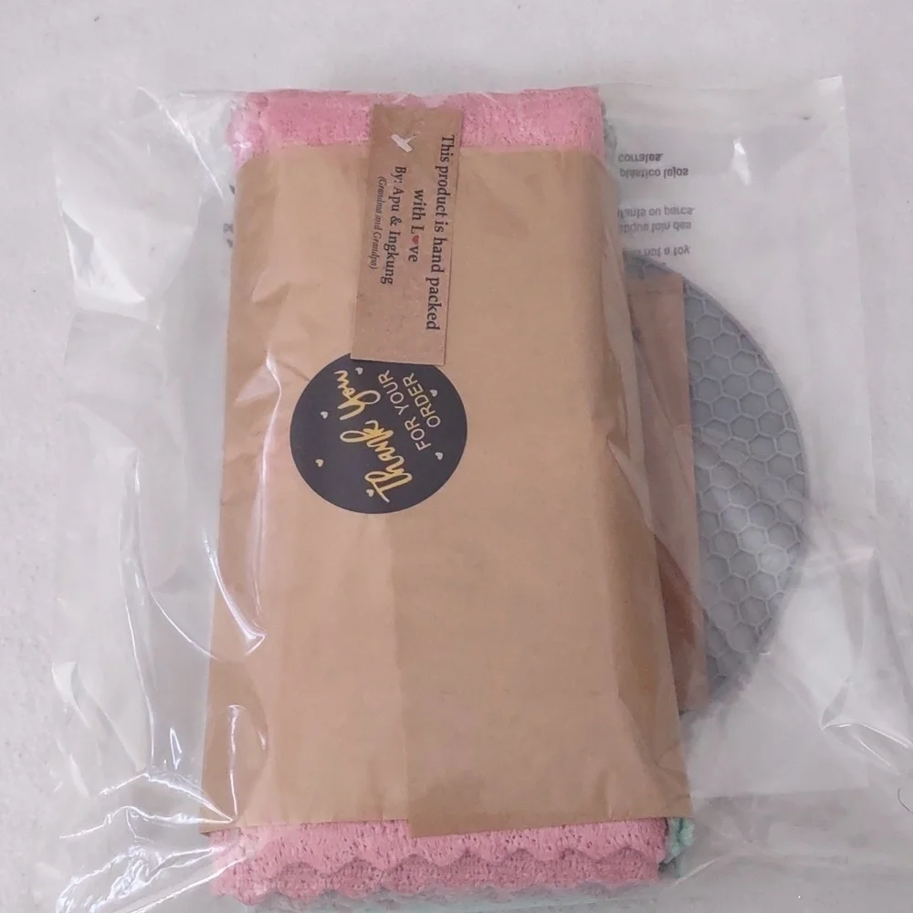 ULTRA Absorbent Dish Cloth SET with FREE Jar Gripper